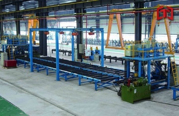 Horizontal H beam production line